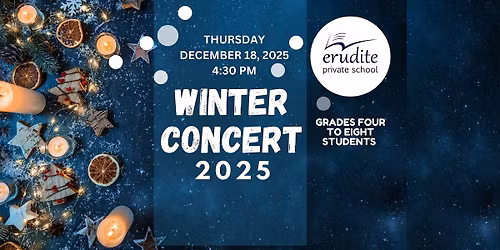 Erudite Winter Concert 2025: Students from Grades Four to Eight
