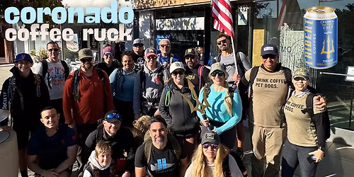 Coronado 5K Coffee Ruck, December - Tidelands to\/from Trident Coffee - Triton Ruck Club, San Diego