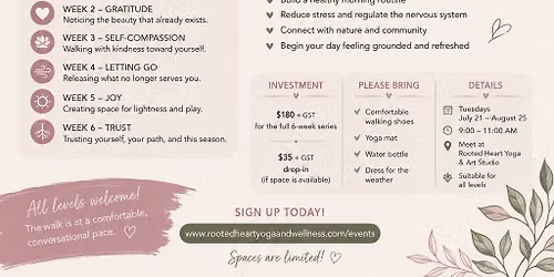 Trail to Tranquility: Walk to Yoga Series with Shelley Hoffos