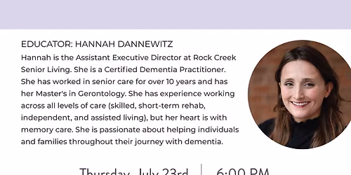 July, Dementia Education: Caregiver Stress and How to Help