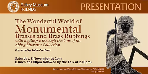 Annual Lunch & Presentation: "Brasses & Brass Rubbings" by Robin Czechura