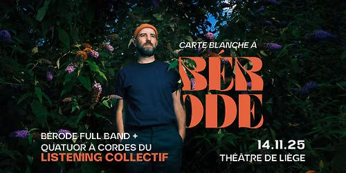 Sph\u00e8res Sonores donne carte blanche \u00e0 B\u00e9rode (SOLDOUT!)