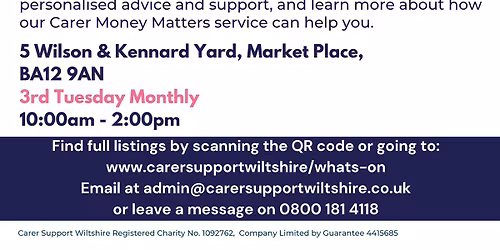 Financial Wellness Hub for Carers \u2013 Drop-In Support (Warminster)