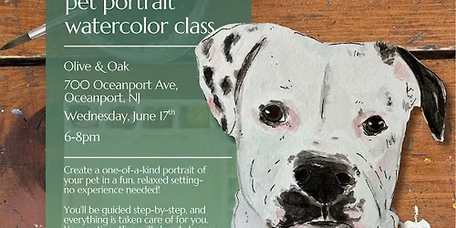 Watercolor Pet Portrait Class