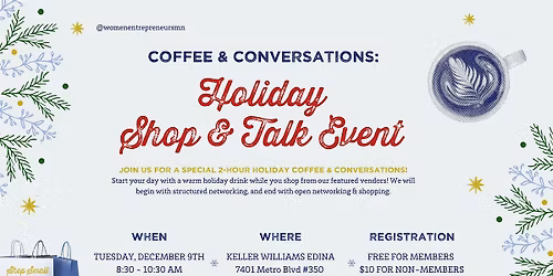 WeMN Coffee & Conversations: Holiday Shop & Talk Event
