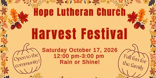 Harvest Festival 2026