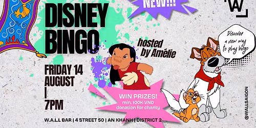 DISNEY BINGO @W.A.L.L BAR