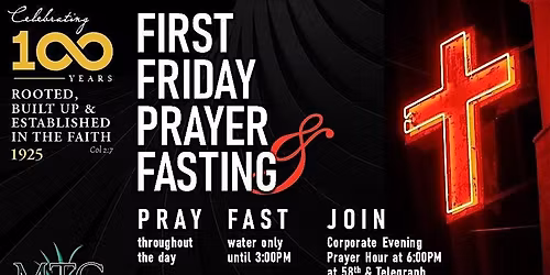 First Friday Evening Prayer Hour