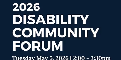 Boston Disability Community Forum 