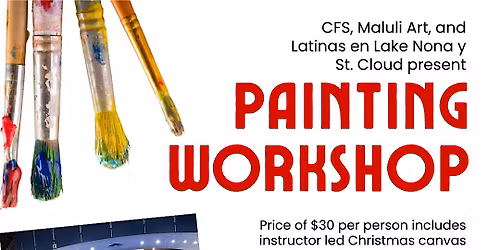 Painting workshop  $30 to artmaluli@gmail.com