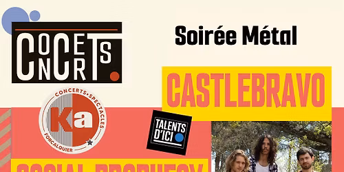 Soirée Métal avec CASTLEBRAVO et SOCIAL PROPHECY