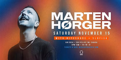 MARTEN HORGER \u2022 11.15.25