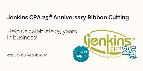 Jenkins CPA 25th Anniversary Ribbon Cutting