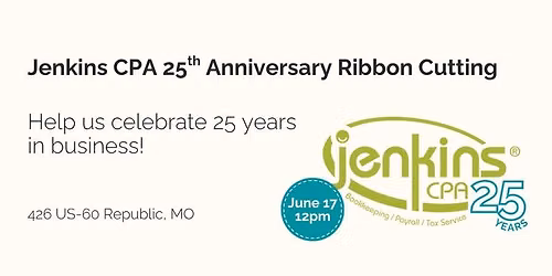 Jenkins CPA 25th Anniversary Ribbon Cutting