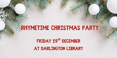 Rhymetime Christmas Party at Darlington Library