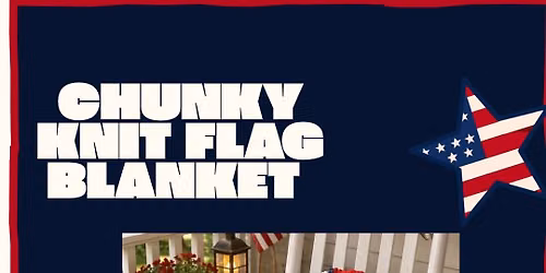Chunky Knit-American Flag