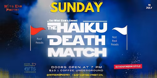 Haiku Death Match at Coffee Underground