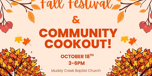 Fall Festival & Community Cookout! 