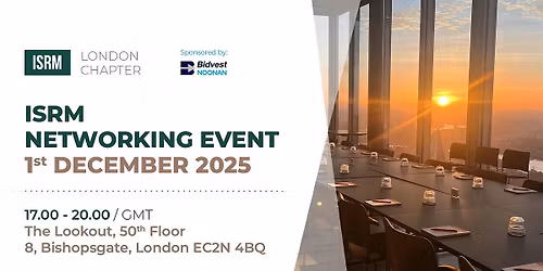 ISRM London Networking Event
