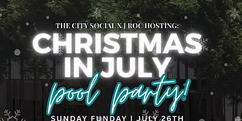 Christmas in July Pool Party