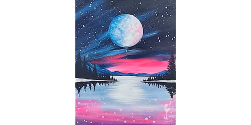 Magical Frozen Lake - Paint and Sip in Houston | Classpop!\u2122