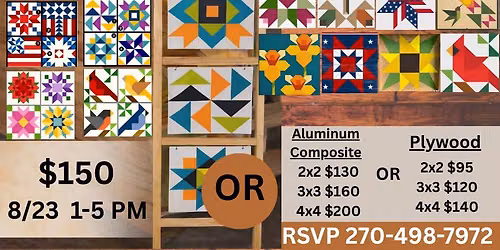 Barn Quilt Ladder Workshop
