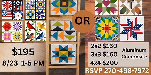 Barn Quilt Ladder Workshop