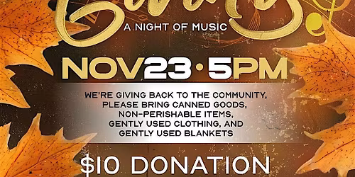 Friends+Giving: A Night Of Music