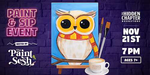 Paint & Sip Painting Event in Fort Thomas, KY \u2013 \u201cMagic Owl\u201d