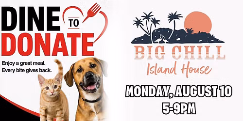 Dine to Donate at Big Chill Island House