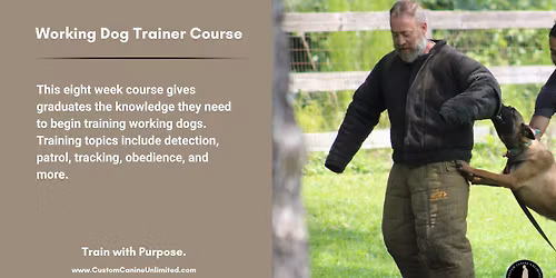 Working Dog Trainer Course