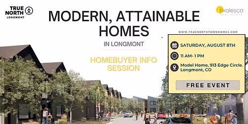 Own a Modern Townhome in Longmont. Learn How at Our Homebuyer Session