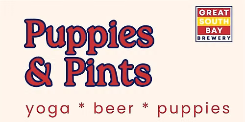 Puppy Yoga at Great South Bay Brewery!