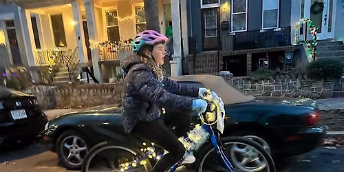 Hill Family Biking - Holiday Lights Ride