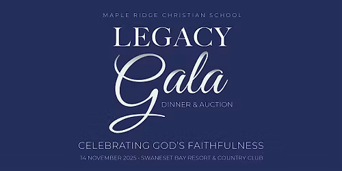 Legacy Gala Dinner & Auction