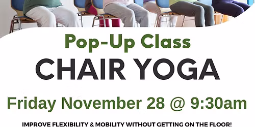 Chair Yoga - Pop-Up Class at Stone Tree Fitness Club