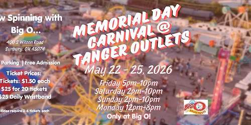 Memorial Day Carnival at Tanger Outlets