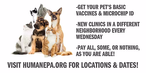 10\/29\/25 Humane Pennsylvania Healthy Pets Vaccine and Microchip Clinic
