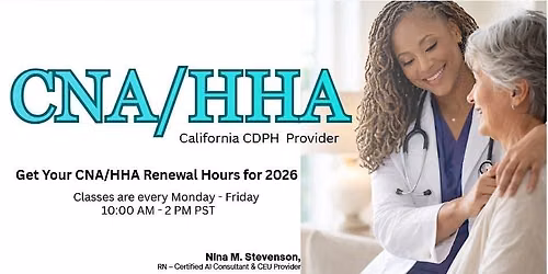 CNA\/HHA License renewal courses in person