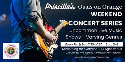 ALCOHOL-FREE CONCERTS - Alternative Beverage Bar! Live Music Series