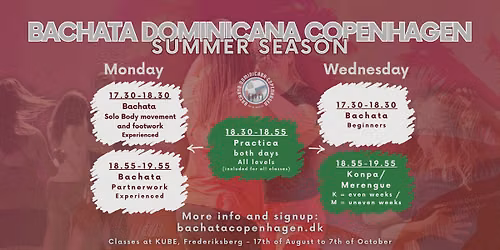 Konpa and Merengue dance classes - Summer season