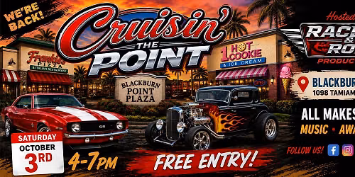 Cruisin' the Point FREE Car Show with Racers & Rods and Aftermath Hotrods
