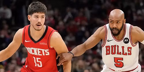 Reed Sheppard\/ Houston Rockets play the Chicago Bulls in Chicago