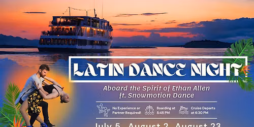 Latin Dance Night \u2022 Aboard the Spirit of Ethan Allen
