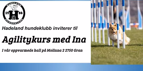     \ud83d\udc3e Agilitykurs med Ina Himle                                       