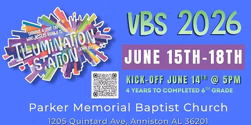 VBS 2026 @ Parker Memorial Baptist Church