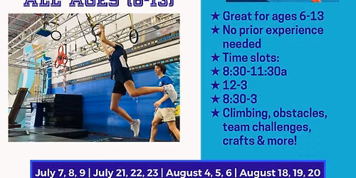 Summer Ninja & Climbing All Ages Camp