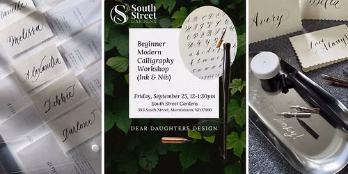 Beginner Modern Calligraphy Workshop (Ink & Nib)