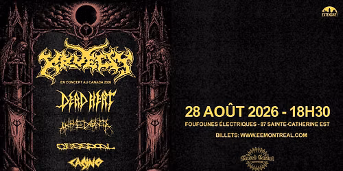 Kruelty + Dead Heat + Anhedonia + Cesspool + Casino | Montr\u00e9al
