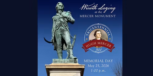 Wreath Laying at the Mercer Monument